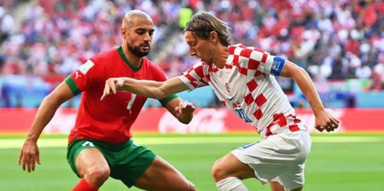 Marruecos y Croacia empatan a cero;Luka  Modric luchó pero no consiguió el gol