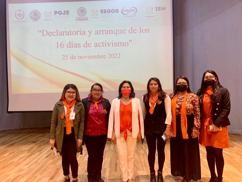 Instituto Municipal de la Mujer de Tlaxcala Capital se suma a los 16 días de activismo 