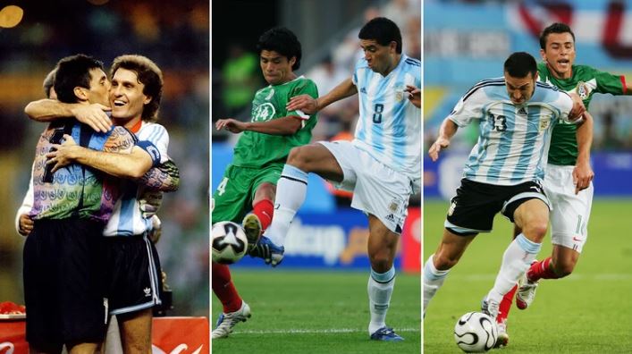 Argentina ha derrotado a México en  las ultimas tres veces en enfrentamientos de torneos oficiales