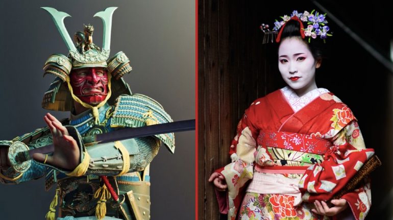 Samuráis y Geishas: Los guerreros más admirados y las mujeres más seductoras de Japón