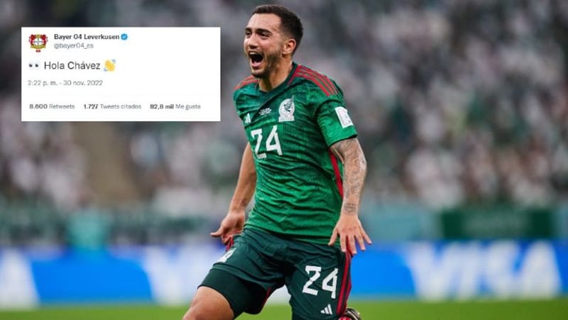 Bayer Leverkusen y su guiño a Luis Chávez tras el golazo en el México vs Arabia