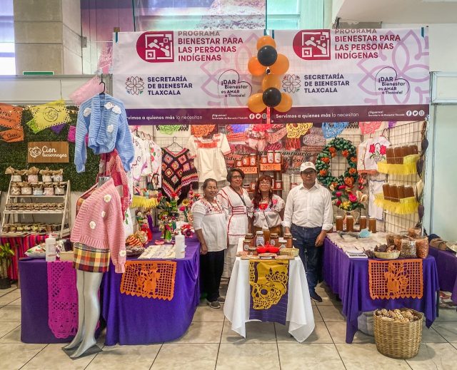Apoya Secretaría De Bienestar Tlaxcala a productores que comercializan en el recinto ferial