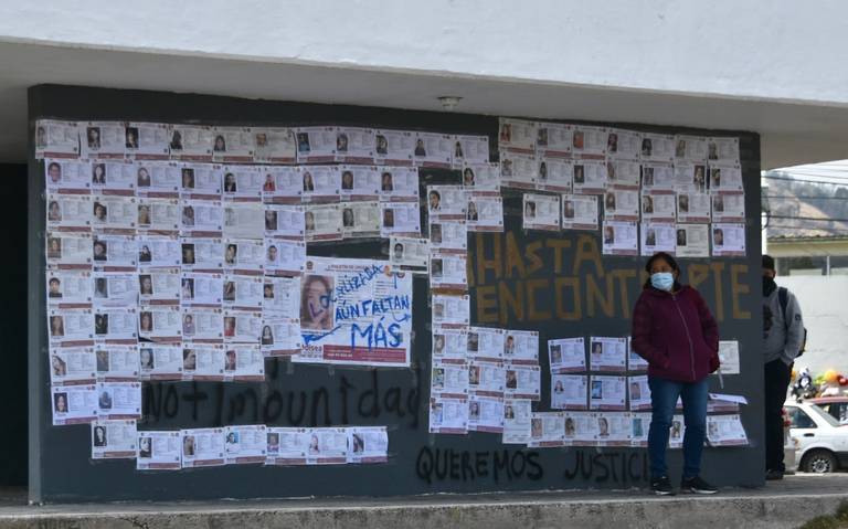 personas desaparecidas Edomex muro fotos