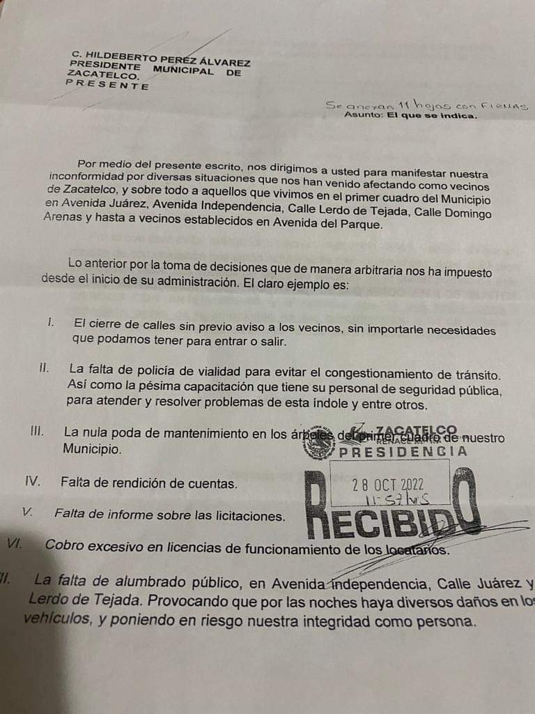 Ponen alto a ruindades de Alcalde de Zacatelco, pobladores exponen inconformidades