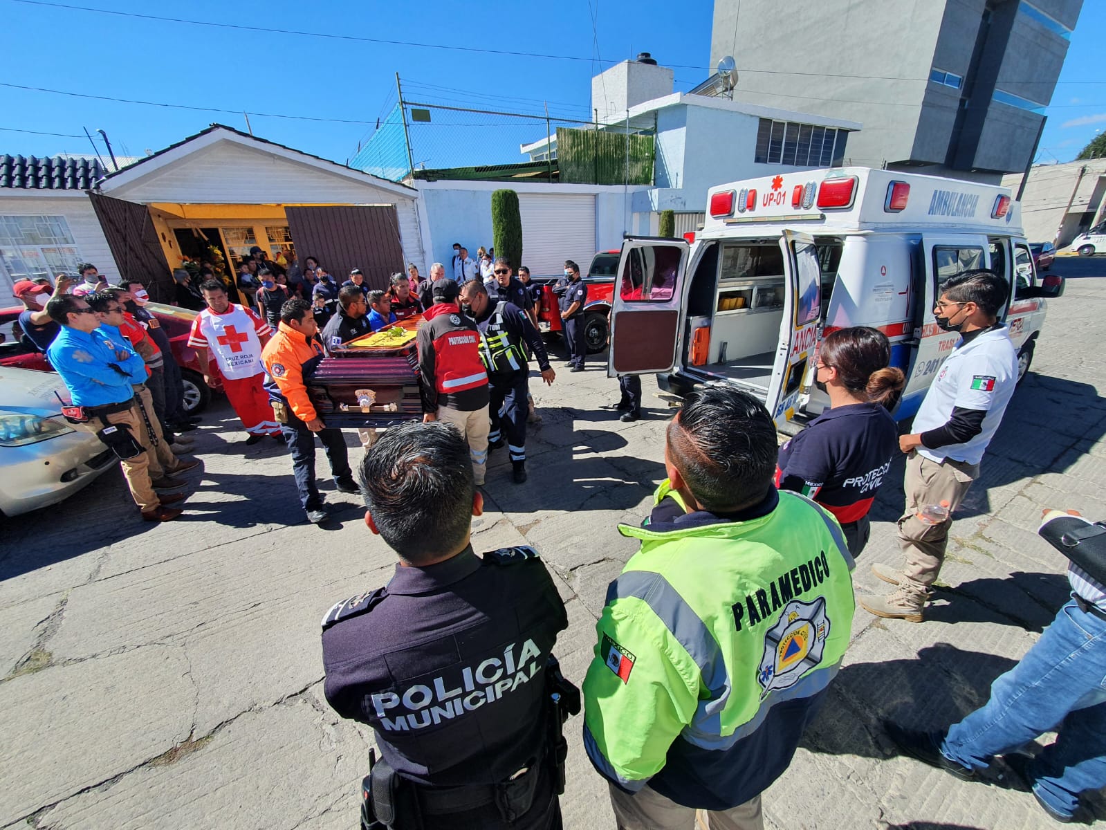 Se despiden paramédicos de Kike Hernández, coordinador de Urgencias médicas en Tlaxcala