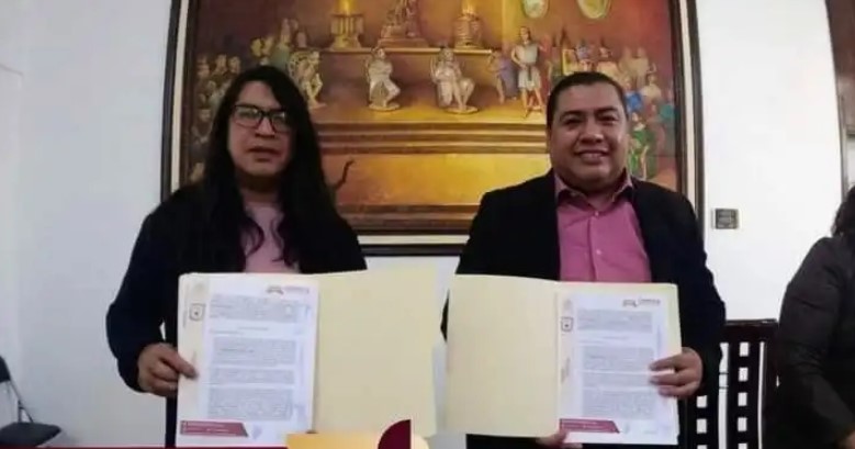 Ayuntamiento de Contla firma convenio con Ignacio Netzahualcoyotl en pro de los profesionistas