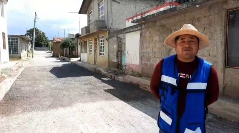 Ayuntamiento de Contla avanza con construcción de obra