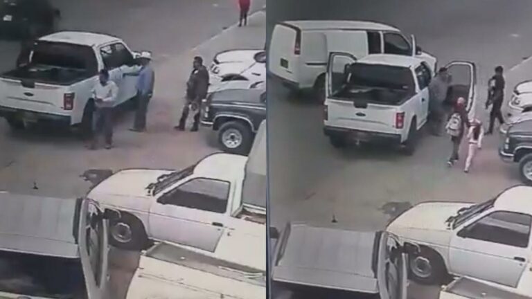 Cámaras de vigilancia captan el secuestro de un hombre en la carretera Puebla - Tehuacán, altura de Amozoc