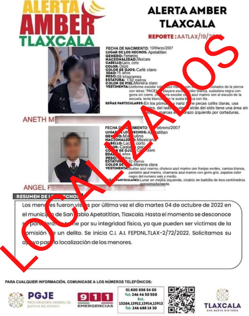 Sanos y salvos localizan a pareja de jóvenes desaparecidos; estaban en el EDOMEX