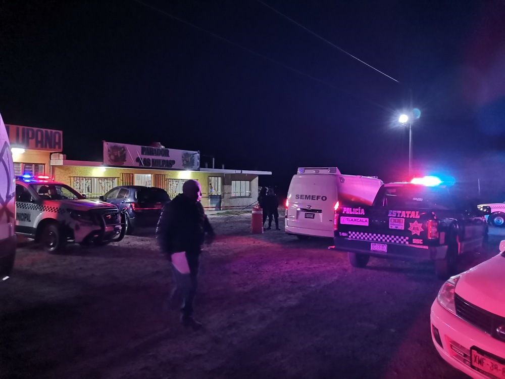 Matan a tiros dos hombres al interior de una cachimba, en Tlaxco 