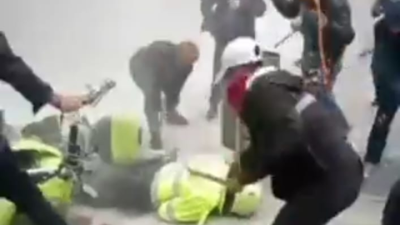 En Bogotá, Colombia; manifestantes indígenas y policías efectuaron una serie de conflictos en las calles  