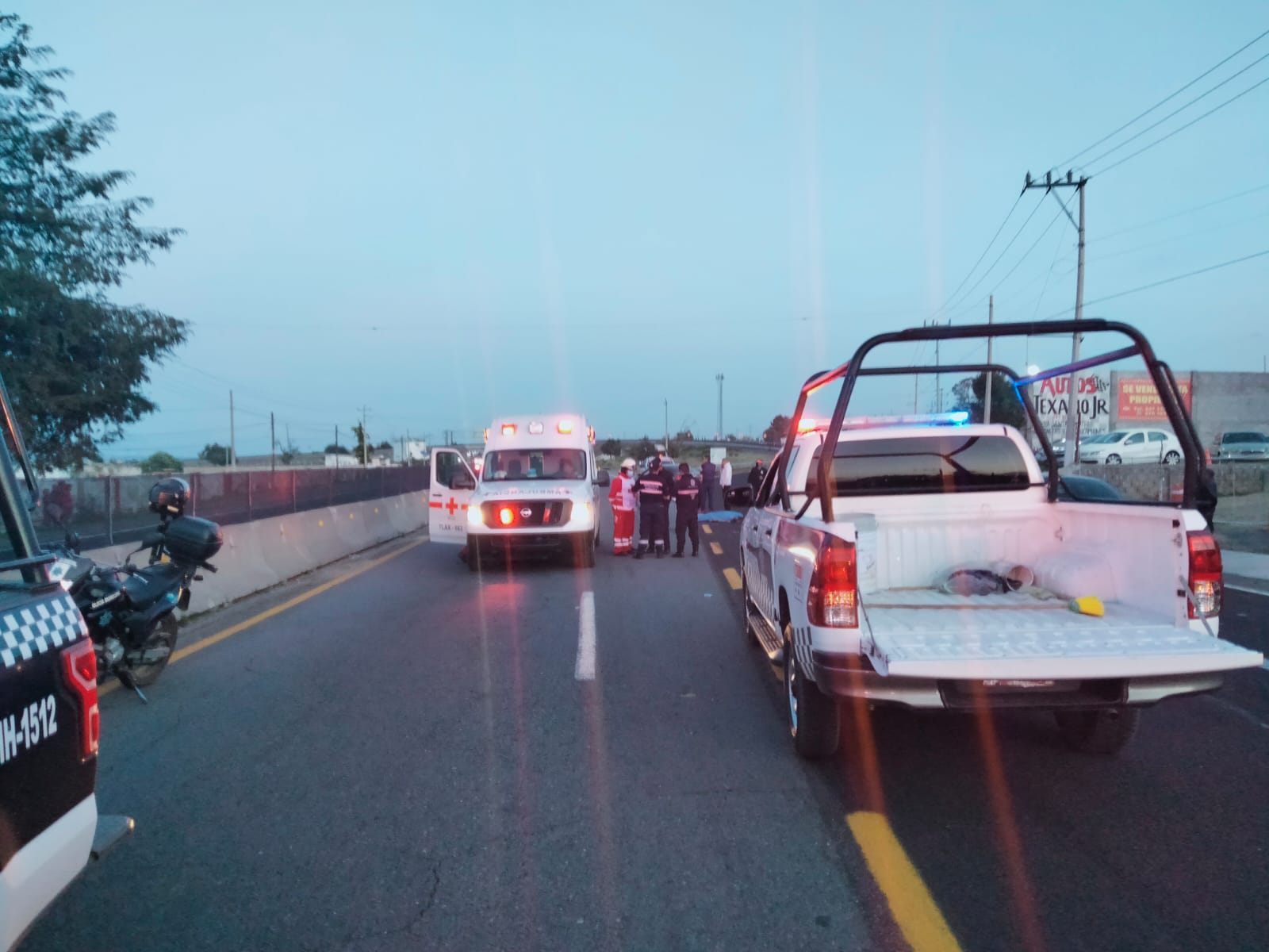 Muere hombre al ser atropellado en la entrada de Huamantla. 