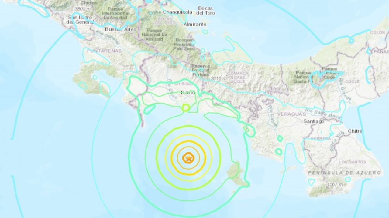 Un sismo de 6.9 grados Richter sacudió las costas de Panamá 