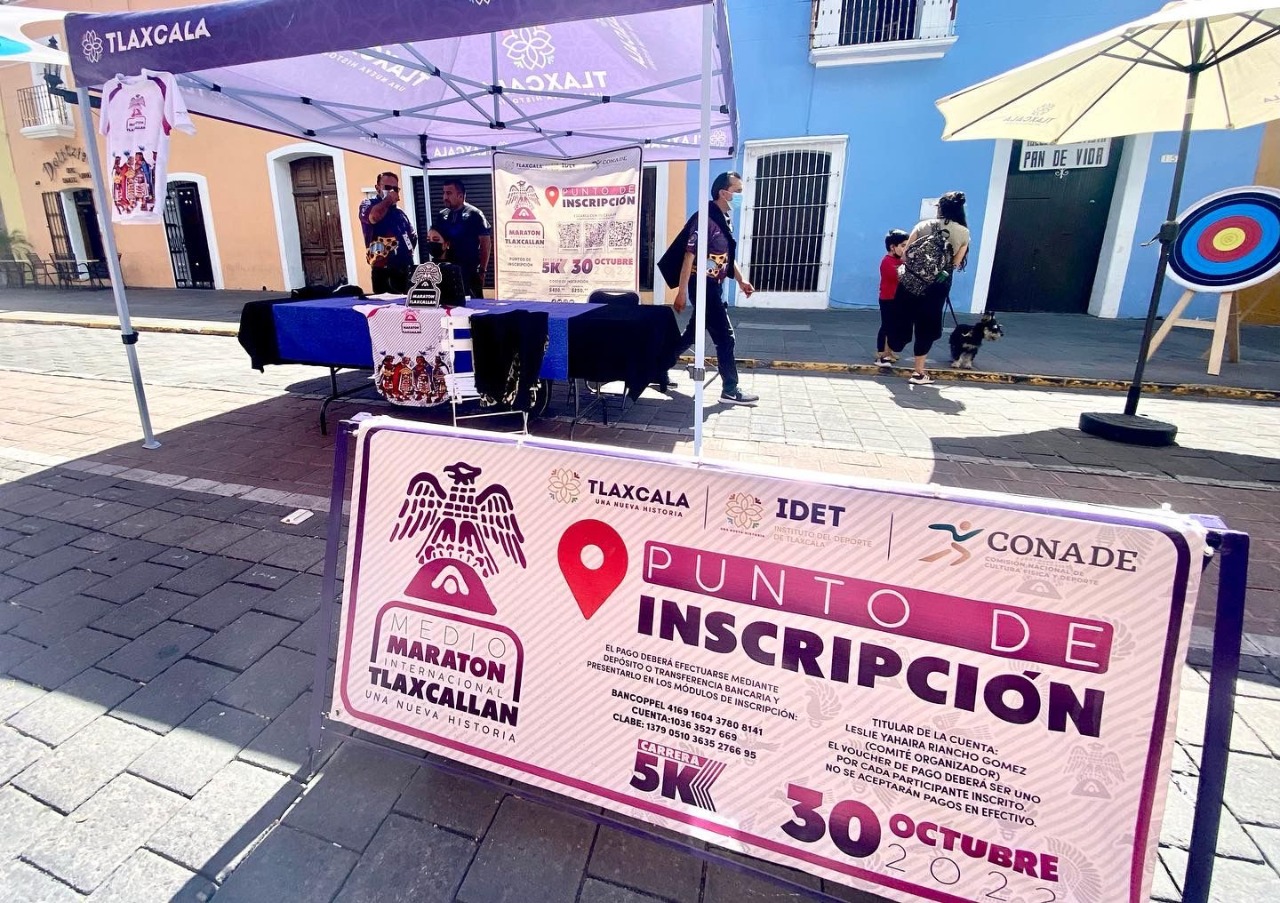 Continúan las inscripciones para participar en el Medio Maratón Tlaxcallan y carrera 5k