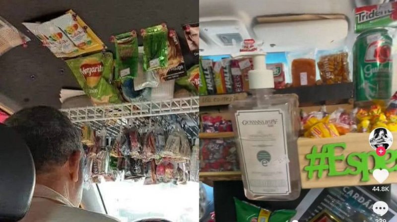 “Es un Oxxo en movimiento”: Taxi con "tiendita" en su interior se vuelve viral