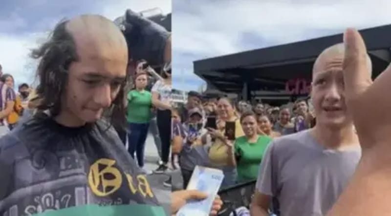 Influencer recorre México regalando 15 mil pesos por raparse el cabello para vídeo de Tik Tok