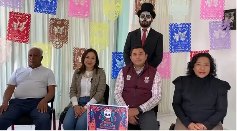 Santa Cruz Tlaxcala invita a la ciudadanía a ser parte de las actividades de Día de Muertos