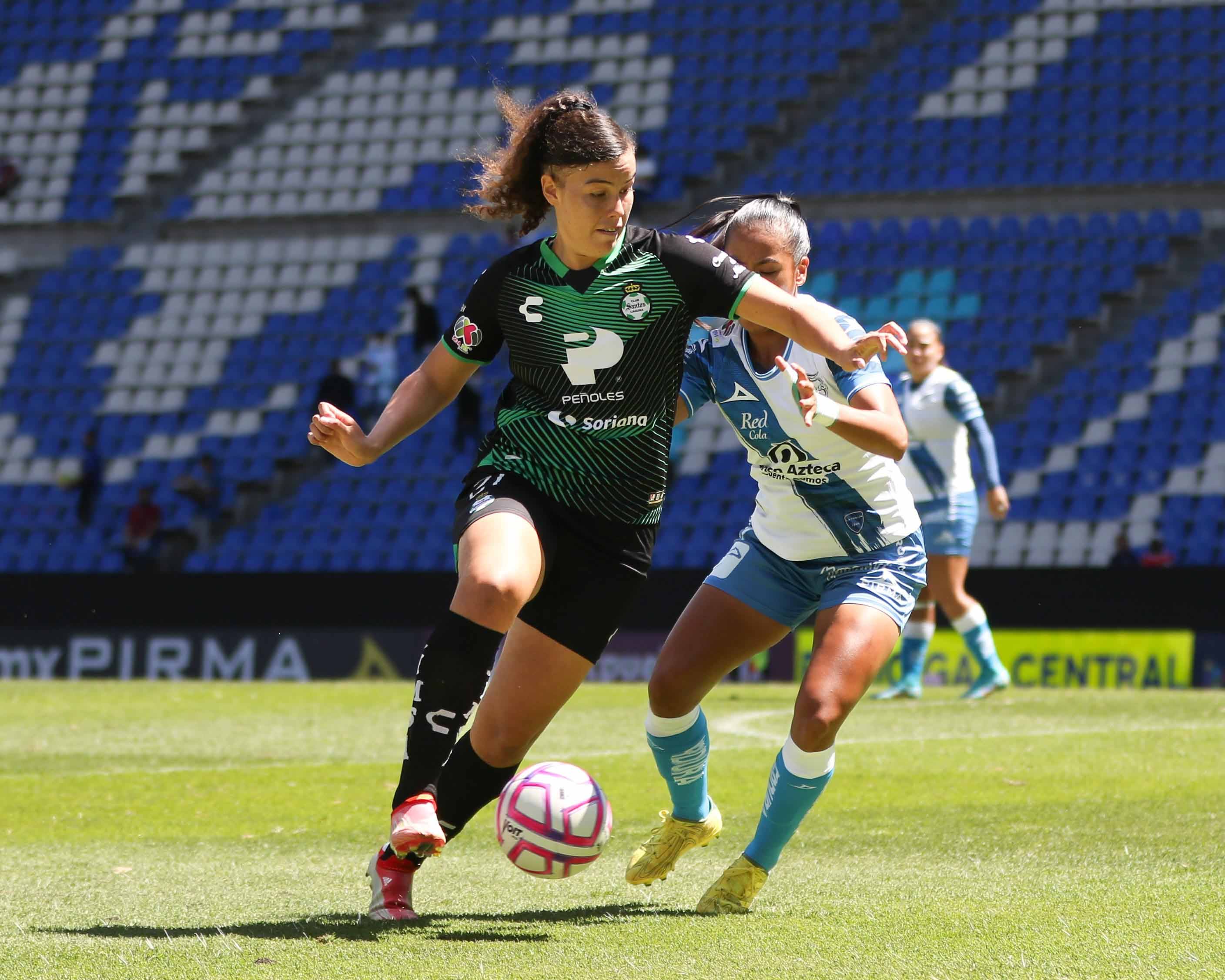 Puebla Femenil no pudo ante Santos en el Cuauhtémoc