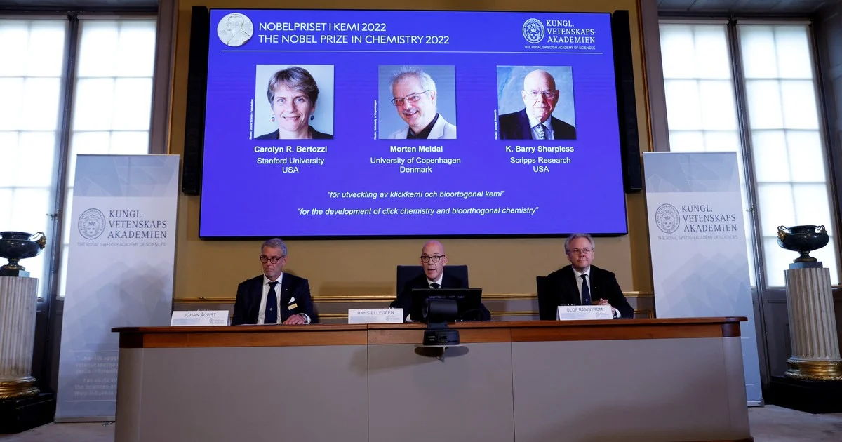 Tres científicos ganan el Nobel de Química 2022 por la combinación de moléculas