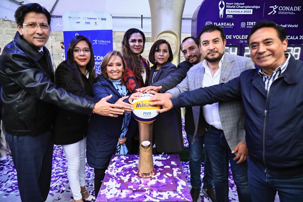 Inicia Gobierno del Estado, Conade y FMVB cuenta regresiva para Campeonato Mundial de Voleibol de Playa Tlaxcala 2023