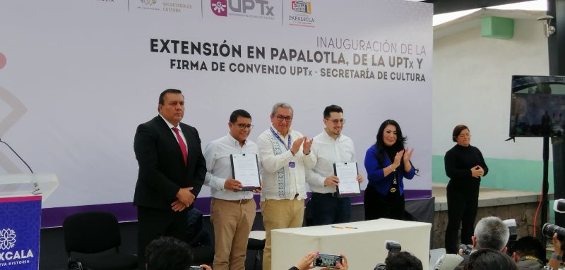 Conforman UPTX y Papalotla convenio en pro de la educación y la cultura