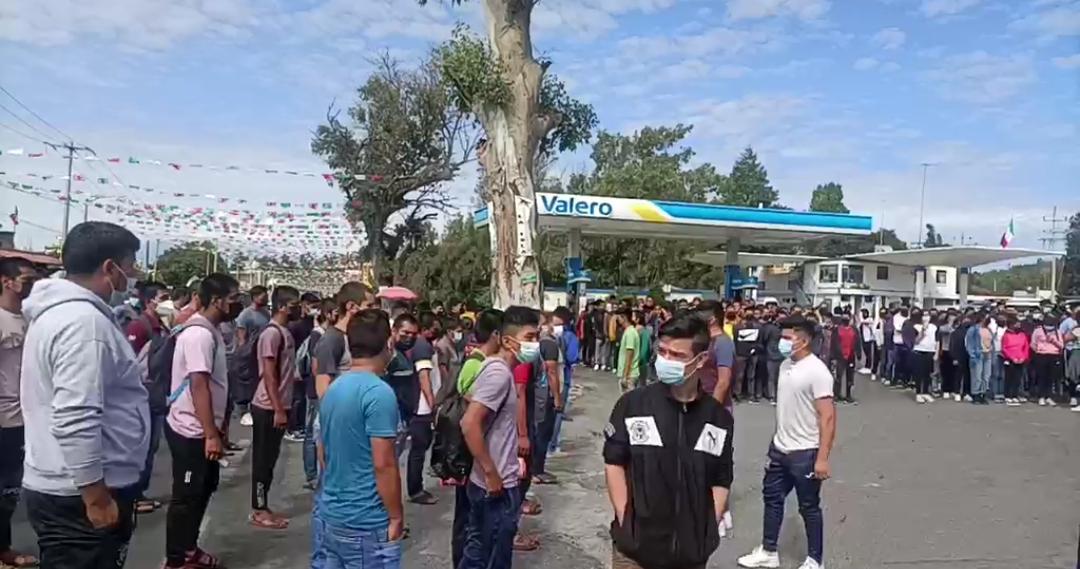 Marcha del silencio por normalistas de Panotla: recuerdan a compañera fallecida