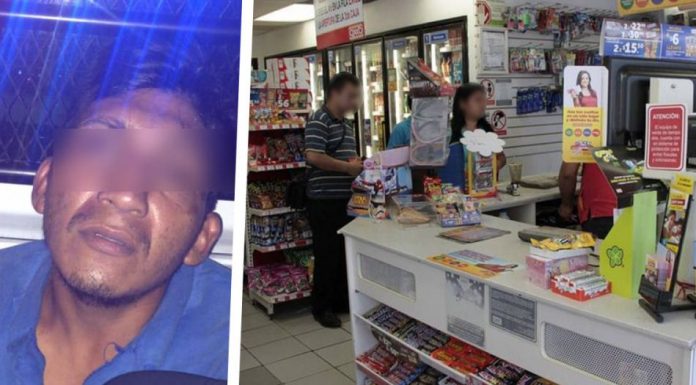 Arrestan a sujeto que agredió a cajera del OXXO ”porque no pasaba su tarjeta”