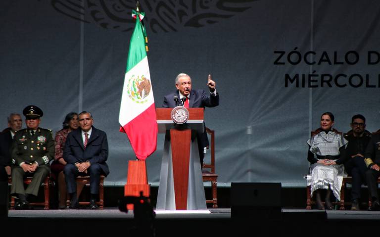 Mensaje de AMLO en el Zócalo