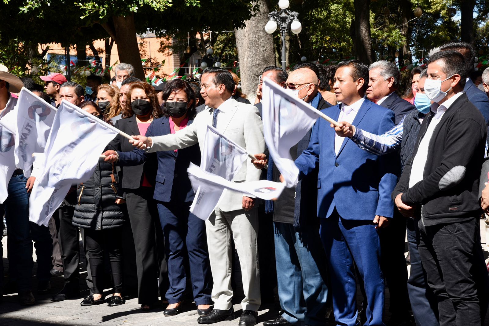 Alcalde de Tlaxcala presenta la nueva flotilla de patrullas municipales