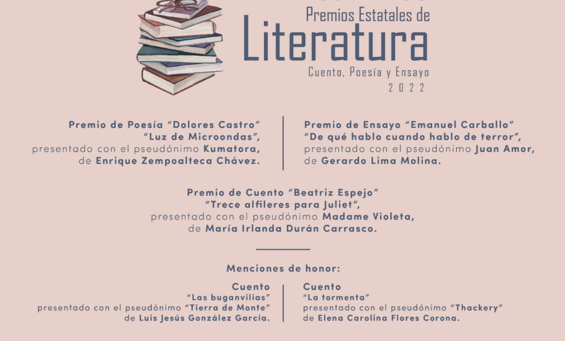 Gana Enrique Zempoalteca Chávez, premio de poesía 2022