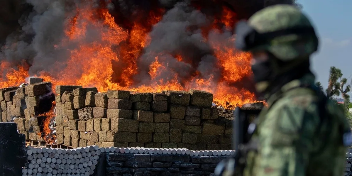 FGR incinera en dos días más de 10 toneladas de droga
