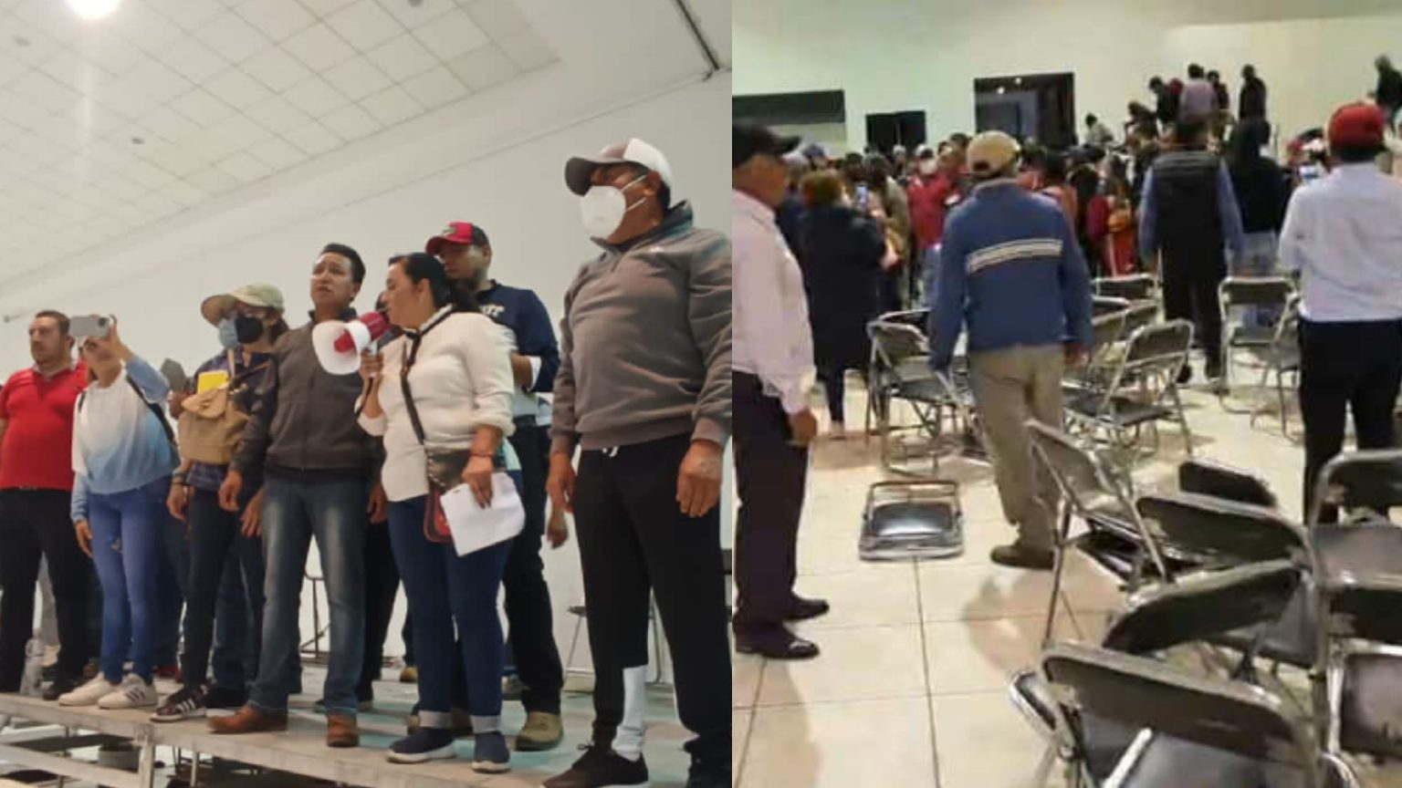A golpes y sillazos revientan Congreso del 7 de mayo