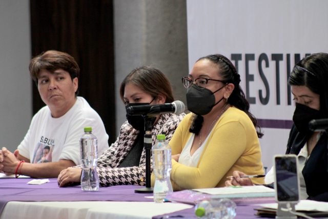 Se realiza foro: testimonios de la red estatal de víctimas de Tlaxcala en el Congreso