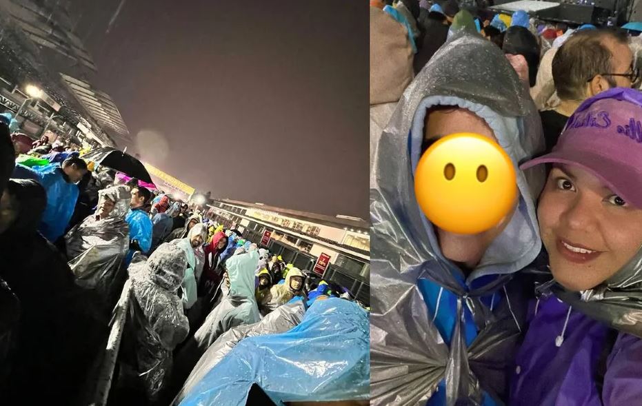 Mujer descubre infidelidad gracias a que cancelaron concierto de Billie Eilish por lluvias (Vídeo)