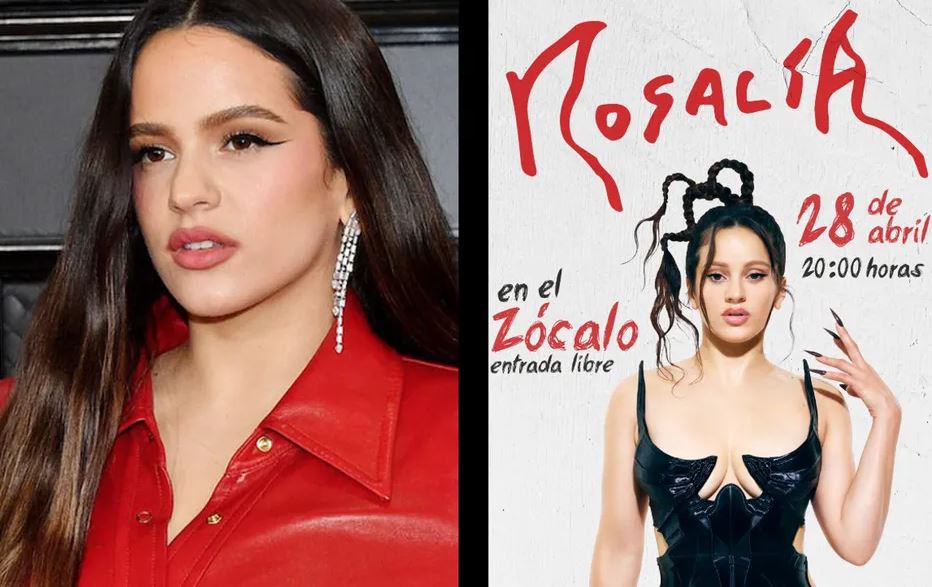Rosalía manda live para anunciar su próximo concierto gratuito en el Zócalo de la CDMX (Vídeo)