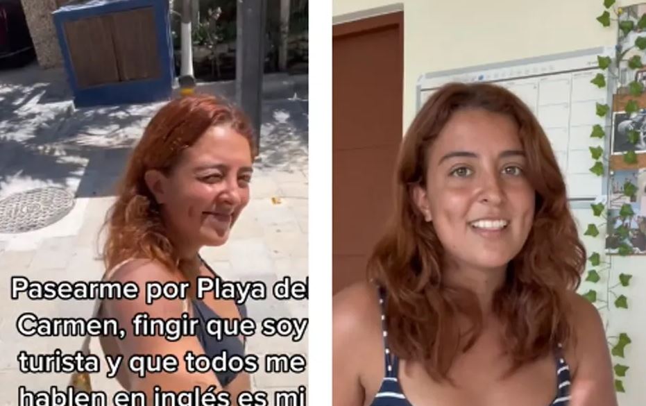“Que todos me hablen en inglés”: Mexicana finge que es turista en Playa del Carmen; desata criticas (Vídeo)