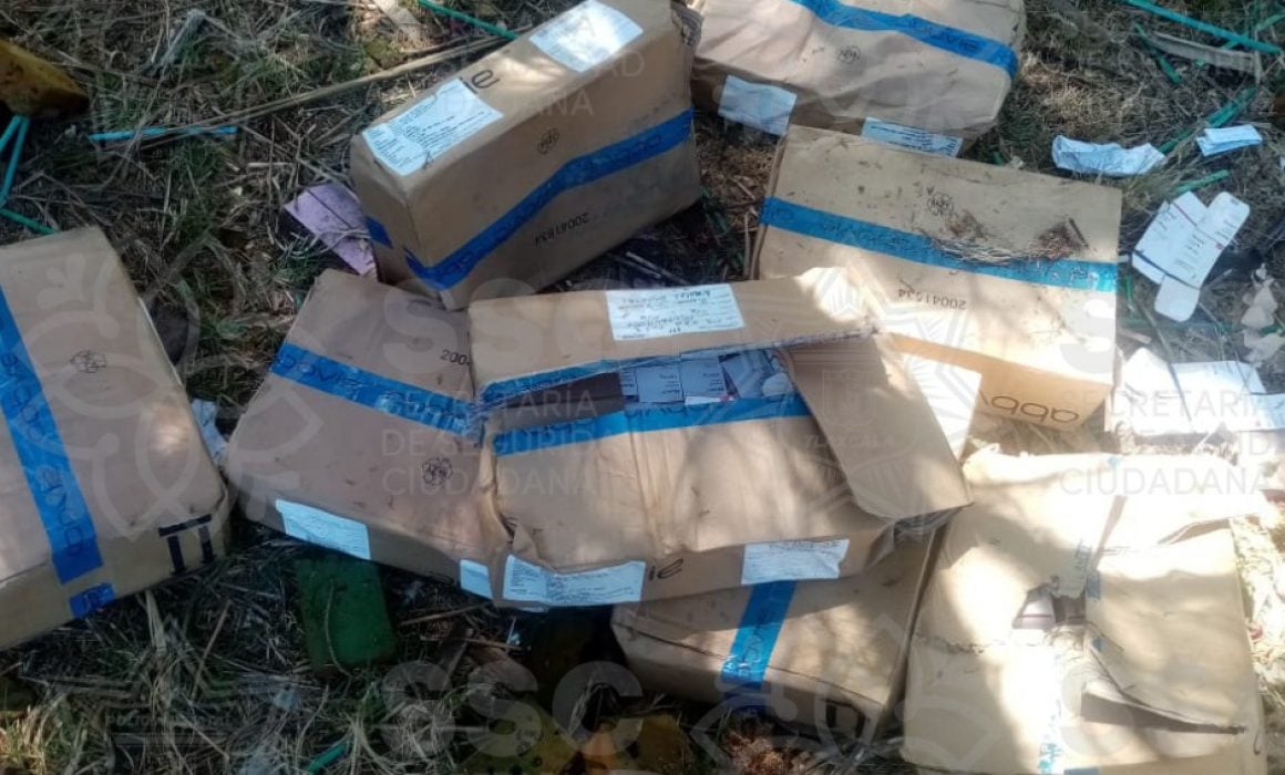 Halla SSC medicamento abandonado en Calpulalpan