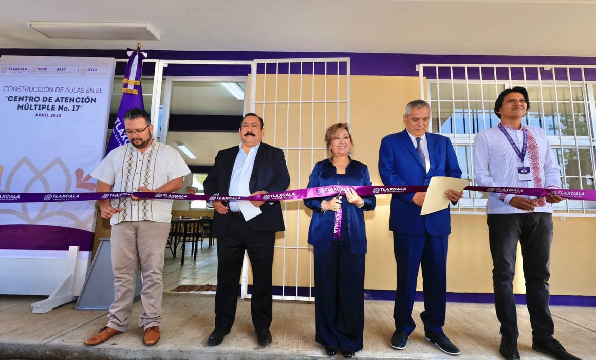 Entregó Lorena Cuéllar equipamiento a CAM 17 de Altzayanca