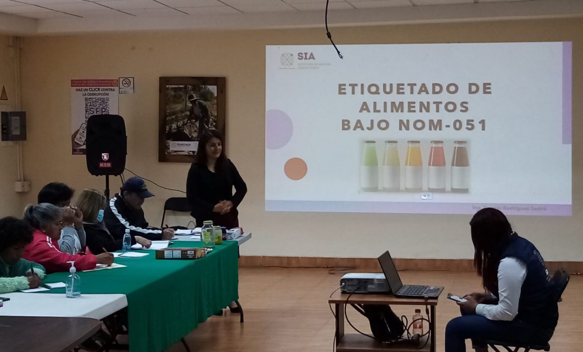 Brinda SIA capacitación sobre etiquetado de alimentos