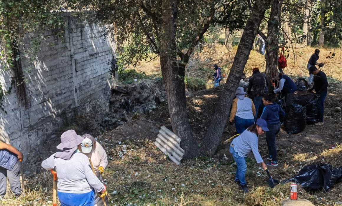 Gobierno estatal y ayuntamiento inician restauración de la barranca Xico