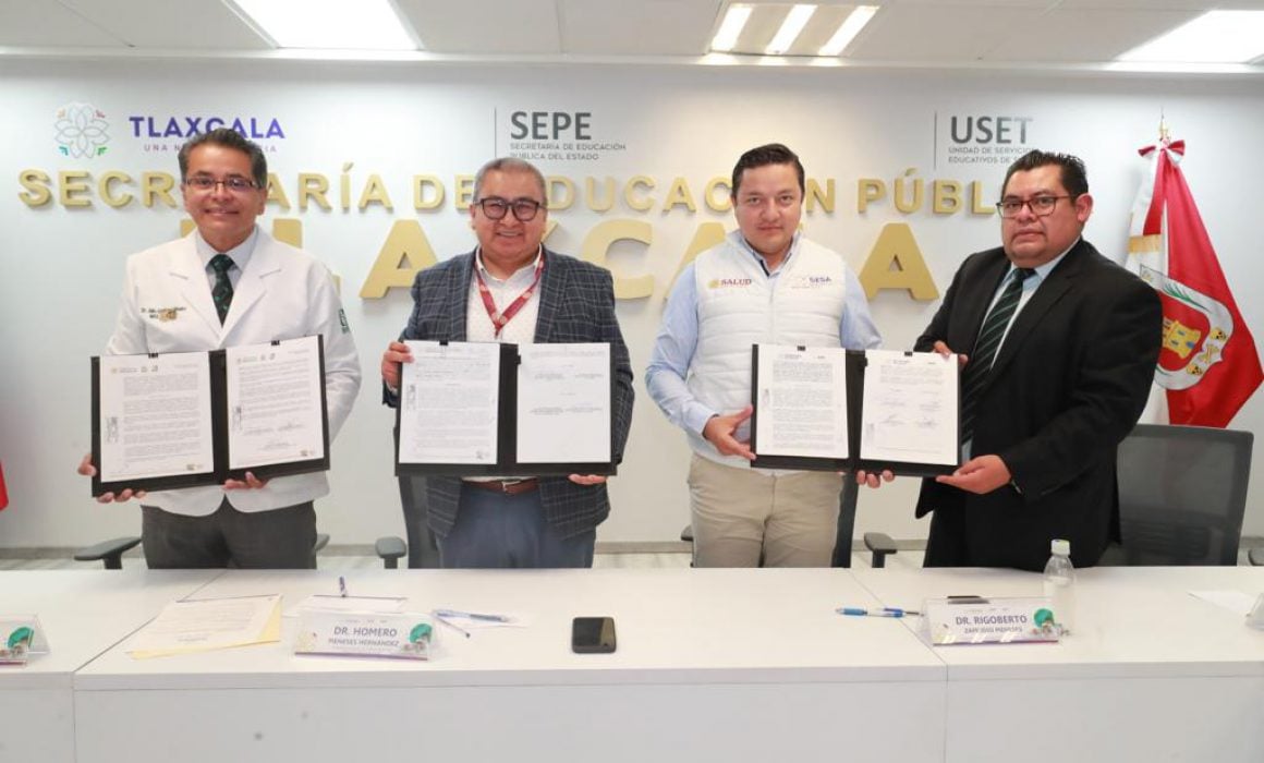 Signan convenio SEPE y Salud para atender a niños hospitalizados