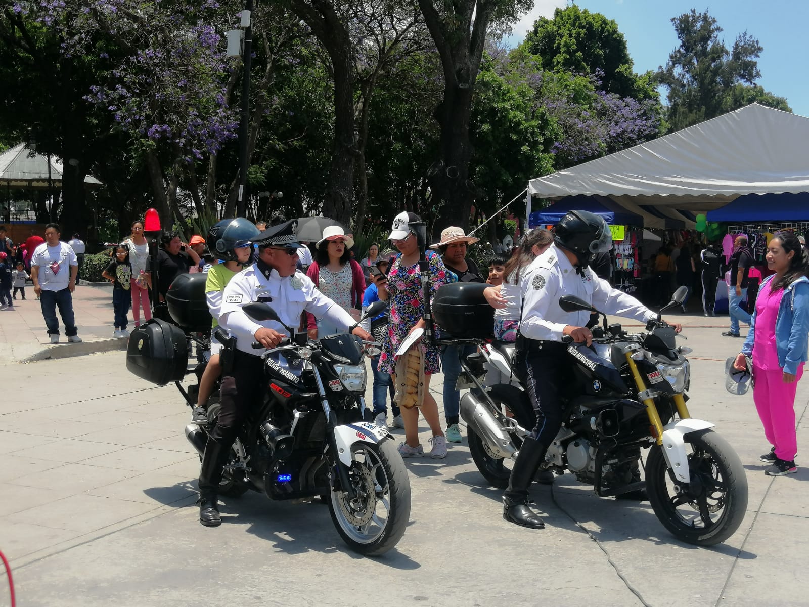 Enlazados conocimiento y diversión en “Un Día con la Policía” en San Pedro Cholula