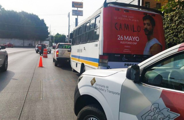 Aplica SMT 38 multas a unidades del transporte público de cuatro municipios