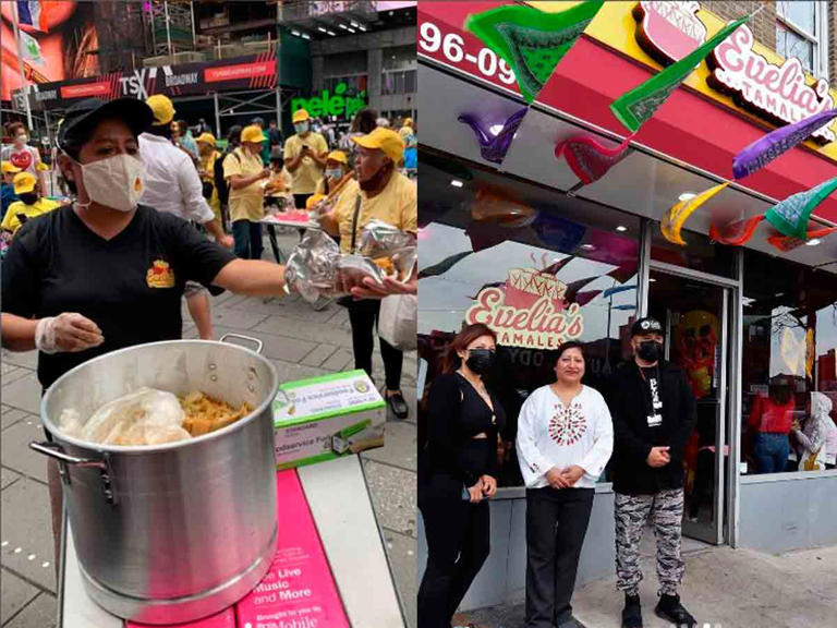 Migrante mexicana fue arrestada 18 veces por vender tamales en NY, ahora tiene su propio negocio (Vídeo)
