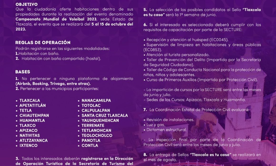 Invita Secture a participar en el programa Tlaxcala es tu casa
