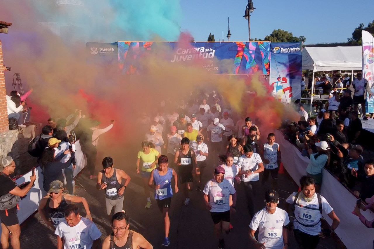 Más de 2 mil competidores participaron en la carrera de la Juventud 2023 de San Andrés Cholula