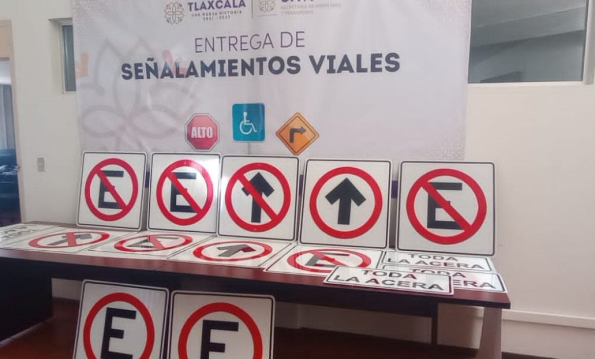 Entrega SMYT señalamientos viales para perímetro del hospital general