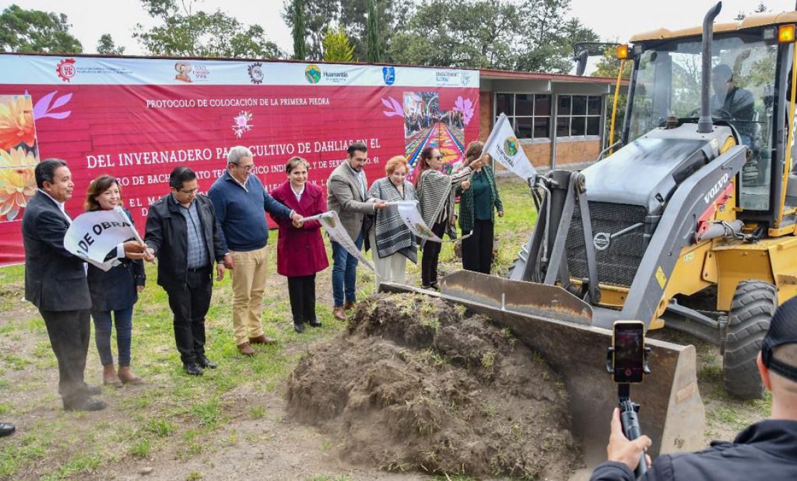 Inicia proyecto de invernadero en CBTIS 61, coordinado por Huamantla y Bad Kostritz