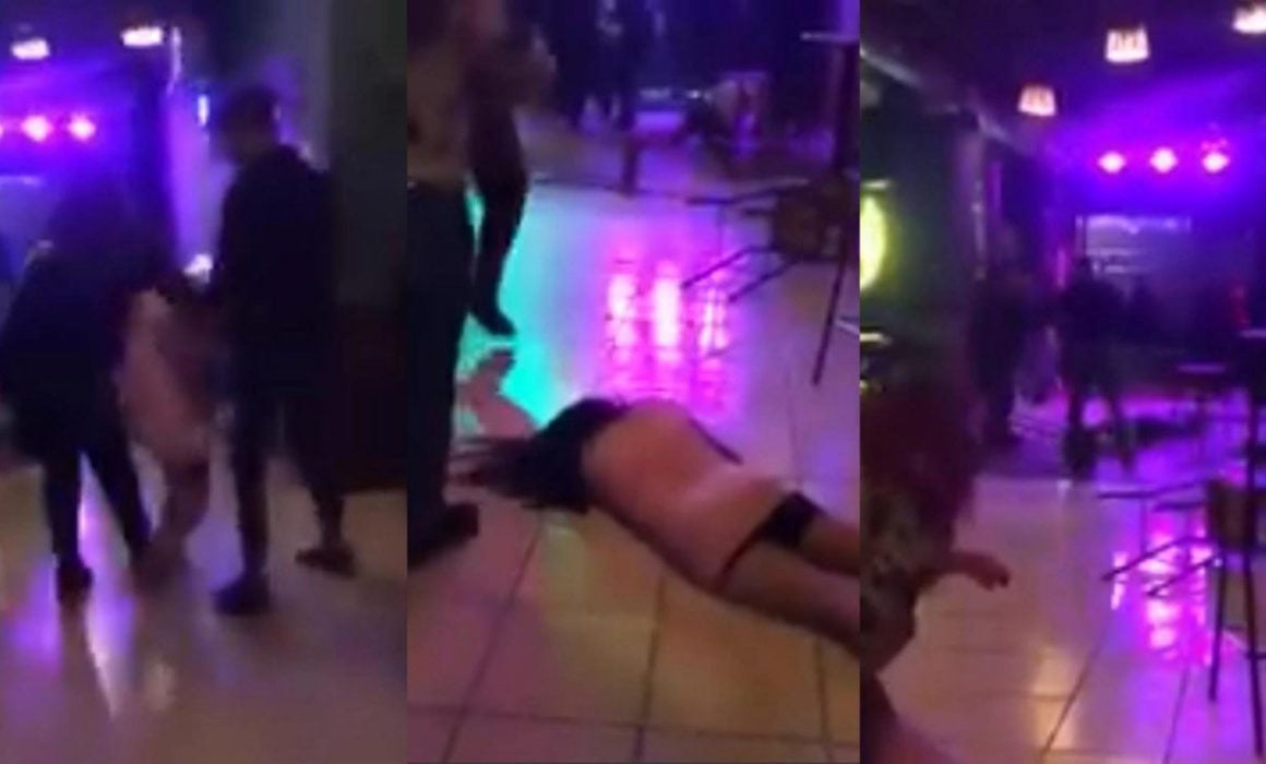 Captan brutal golpiza a clientes en reconocido bar de Zacatelco