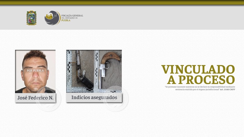 José Federico N. es enviado a prisión por intento de homicidio en contra de un policía de Tehuacán